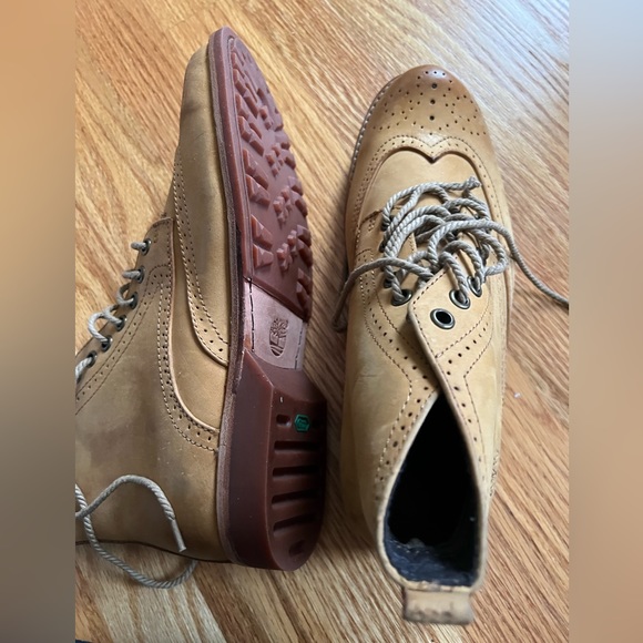 New Timberland Earth keepers Men's Premium Leather Boots Wheat Warm Lined Size 7 - Picture 3 of 6